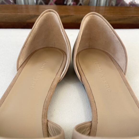 Jenni Kayne d'Orsay Pointed Toe Flats Napa Leather Natural Size 38.5 - Picture 7 of 14